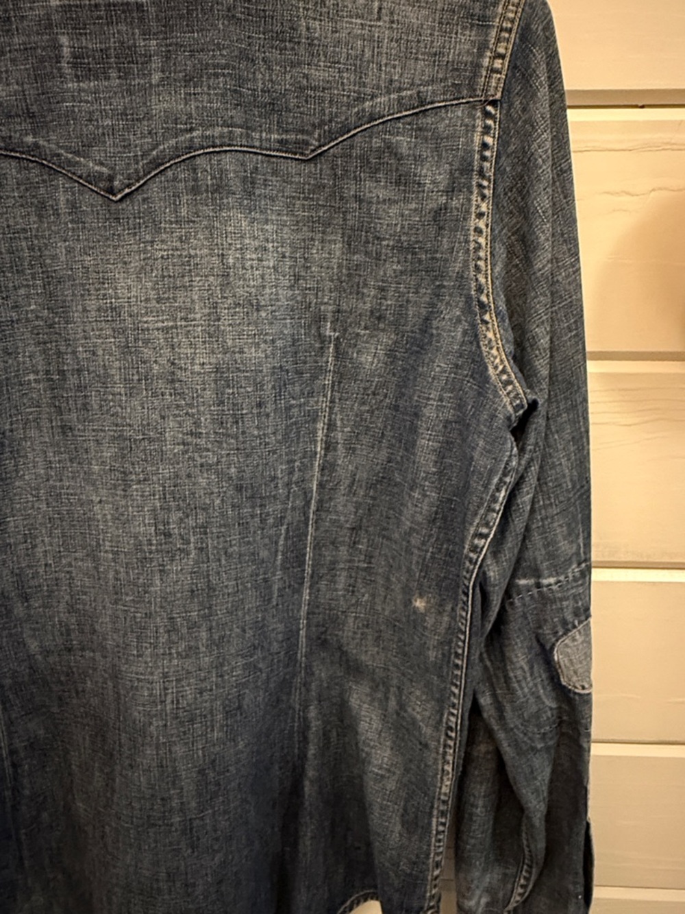 Ralph Lauren Blue Denim Western Shirt - Picture 4 of 4